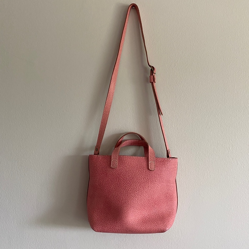 Portland Leather Crossbody Zipper Tote Bag